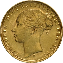 1873 Χρυσή Λίρα Αγγλίας – Bικτώρια Νέα Κεφαλή - Μ