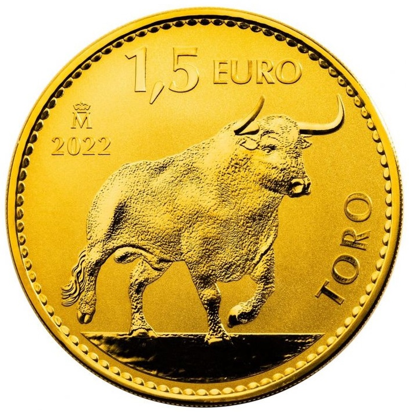 Χρυσό Νόμισμα Ταύρος Ισπανίας - 1 ουγγιά 2022