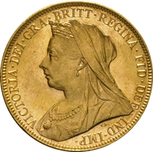 Χρυσή Αγγλική Λίρα 1899 - Βασίλισσα Βικτώρια Παλαιά Κεφαλή - M