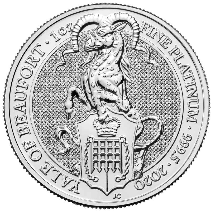 1oz Νόμισμα από Πλατίνα, Yale Of Beaufort - Queens Beast 2019