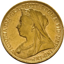 Χρυσή Αγγλική Λίρα 1900 - Βασίλισσα Βικτώρια Παλαιά Κεφαλή - S