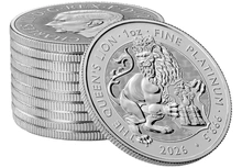 2026 Queen's Lion - Tudor Beasts 1oz Platinum Coin