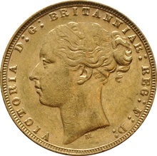 1877 Χρυσή Λίρα Αγγλίας – Bικτώρια Νέα Κεφαλή - Μ