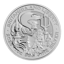 2026 Ασημένιο Britannia και Liberty μίας ουγγιάς