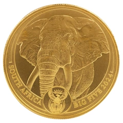 2024 Χρυσό Νόμισμα Elephant - Big Five Series - 1 ουγγιά