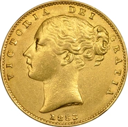 1853 Χρυσή Λίρα Αγγλίας – Bικτώρια Νέα Κεφαλή - Ασπίδα