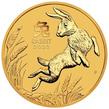 Χρυσό νόμισμα Perth Mint 2023 - Έτος του Κουνελιού - 1/20 ουγγιάς