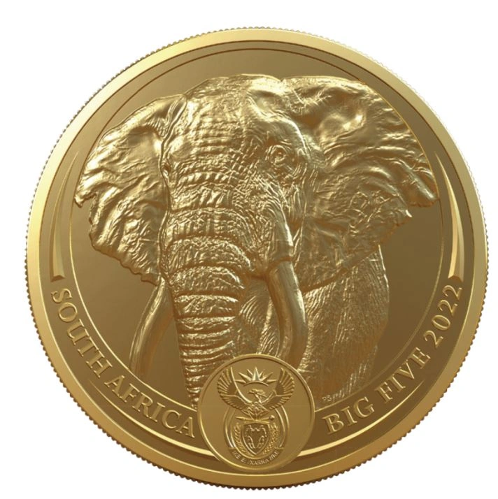 Χρυσό Νόμισμα 1 ουγγιάς 2022 - Ελέφαντας, Σειρά Big Five
