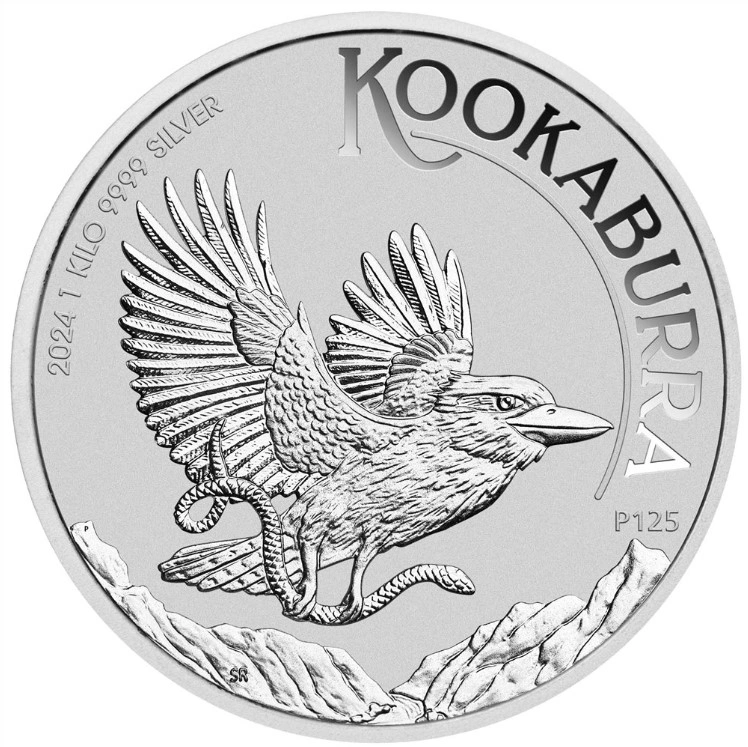 2024 Ασημένιο Νόμισμα Australian Kookaburra ενός κιλού