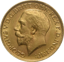 1914 Χρυσή Αγγλική Λίρα - Βασιλιάς Γεώργιος Ε  - Λονδίνο