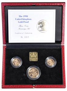 1998 Σετ 3 Χρυσές Αγγλικές Λίρες