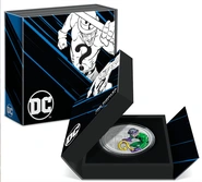 2023 Aσημένιο Νόμισμα 1 ουγγιάς -The Riddler DC Villains - Συλλεκτικό σε συσκευασία