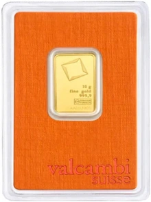 Valcambi 10 Γραμμάρια - Μπάρες Χρυσού