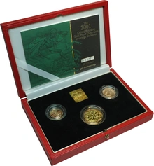 2001 Σετ 3 Χρυσές Αγγλικές Λίρες