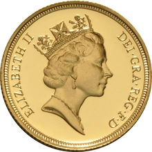 1990 Σετ 3 Χρυσές Λίρες Αγγλίας (Proof)