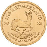 Χρυσό Νόμισμα Krugerrand 2020 - 1/10 Ουγγιά