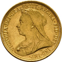Χρυσή Αγγλική Λίρα 1894 - Βασίλισσα Βικτώρια Παλαιά Κεφαλή - S