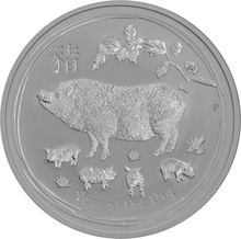 Ασημένιο Νόμισμα - Έτος του Χοίρου - Perth Mint - 1 ουγγιά