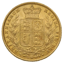 1857 Χρυσή Λίρα Αγγλίας – Bικτώρια Νέα Κεφαλή - Ασπίδα