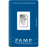 PAMP Rosa 2.5 Γραμμάρια - Μπάρες από Ασήμι