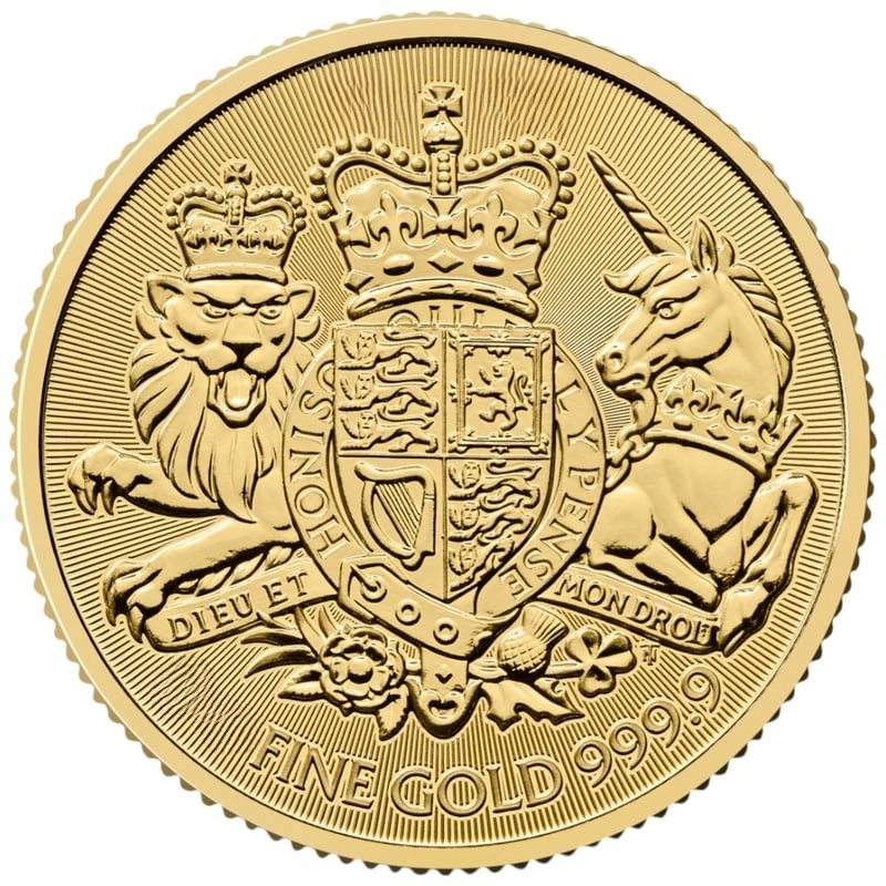 2025 Χρυσό Νόμισμα Royal Arms - 1/10 της ουγγιάς