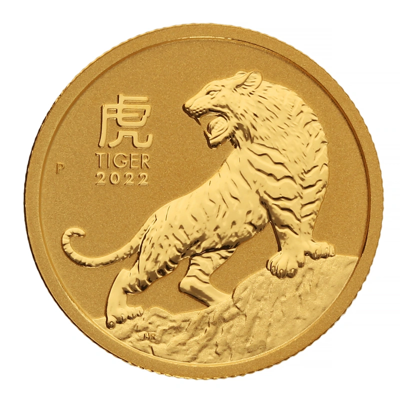 2022 Perth Mint Tenth Ounce Year of the Tiger Gold Coin