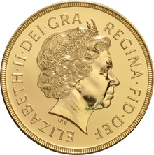 2000 - Πενταπλή Χρυσή Αγγλική Λίρα (Uncirculated)