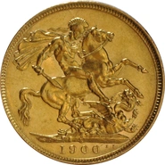 Χρυσή Αγγλική Λίρα 1900 - Βασίλισσα Βικτώρια Παλαιά Κεφαλή - S