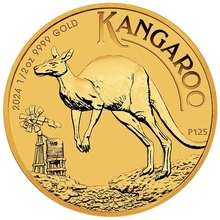 2024 Χρυσό Νόμισμα Australian Kangaroo - 1/2 της ουγγιάς