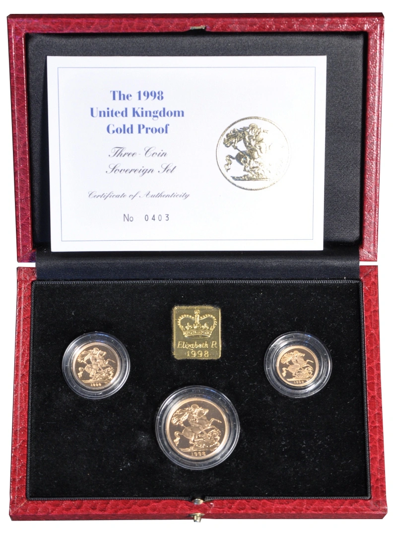 1998 Σετ 3 Χρυσές Αγγλικές Λίρες