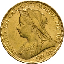 Χρυσή Αγγλική Λίρα 1900 - Βασίλισσα Βικτώρια Παλαιά Κεφαλή - M