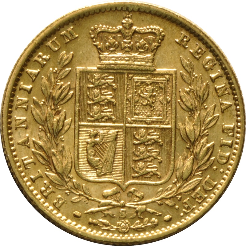 1872 Χρυσή Λίρα Αγγλίας – Bικτώρια Νέα Κεφαλή - Σ