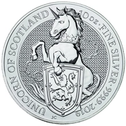 Unicorn of Scotland - Queen's Beast - Ασημένιο Νόμισμα - 10 ουγγιές