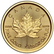 2025 Χρυσό Νόμισμα Canadian Maple Leaf - 1/20 της ουγγιάς