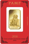 PAMP 1oz 2018 Έτος του σκύλου - Μπάρες Χρυσού