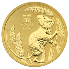 Χρυσό Νόμισμα - Έτος του Ποντικιού 2020 - Perth Mint - 1/2 της ουγγιάς