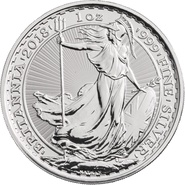 Ασημένιο Νόμισμα Britannia 2018 - 1 ουγγιά