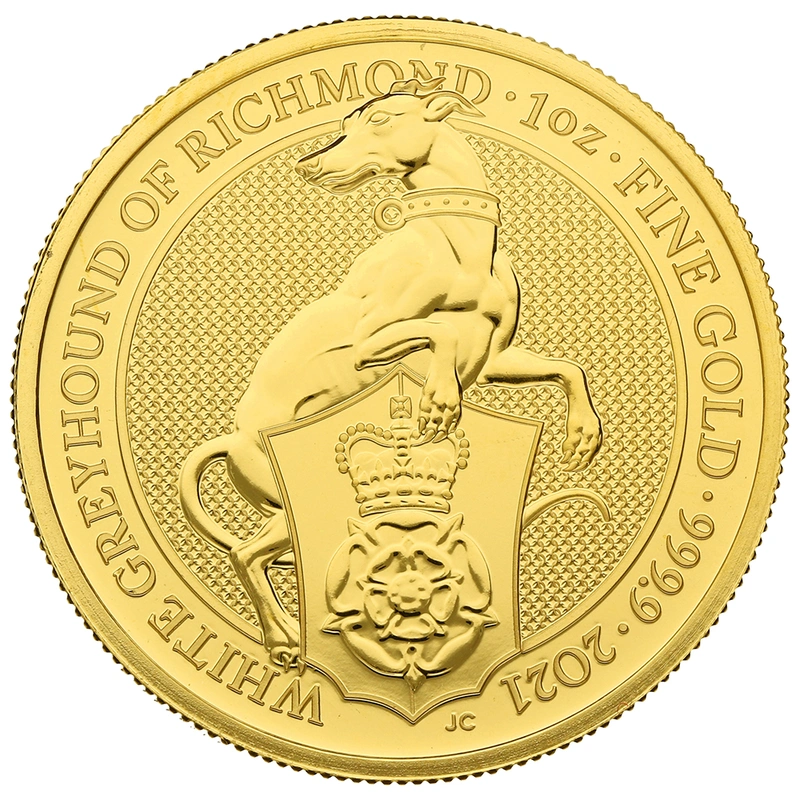 2021 White Greyhound of Richmond - Queen's Beast - 1 ουγγιά