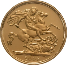 Χρυσή Λίρα Αγγλίας Proof 2006 σε συσκευασία δώρου