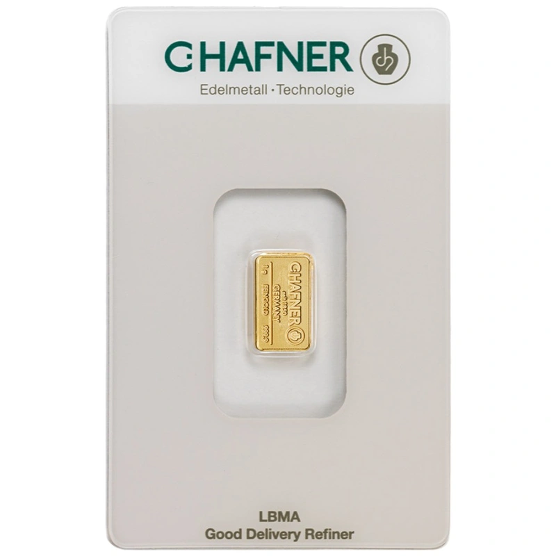C. Hafner 1 Γραμμάριο - Minted Μπάρα Χρυσού