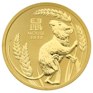Χρυσό Νόμισμα - Έτος του Ποντικιού 2020 - Perth Mint - 1/2 της ουγγιάς