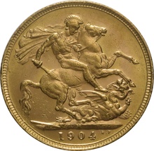 Χρυσή Αγγλική Λίρα 1904 - Βασιλιάς Εδουάρδος ο Ζ' - M
