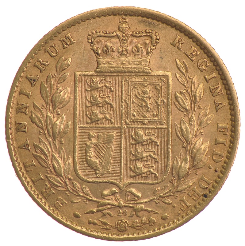 Sovereign - Victoria, Young Head Shield Back