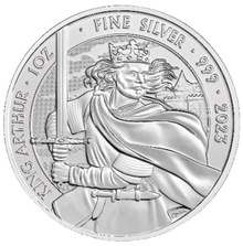 Ασημένιο Νόμισμα 2023 Βασιλιάς Αρθούρος - Μύθοι και θρύλοι - 1 ουγγιά