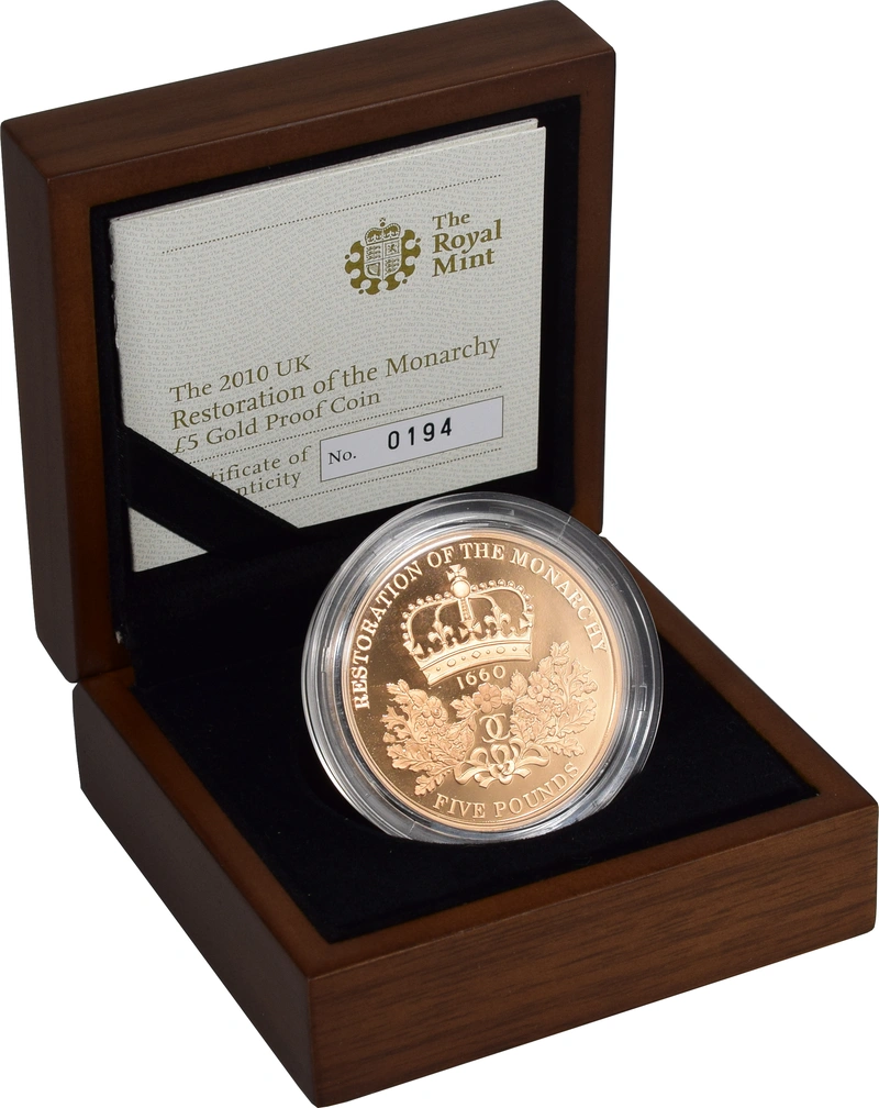 2010 - £5 Χρυσή Λίρα - Αποκατάσταση της Μοναρχίας