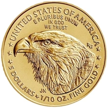 2024 Χρυσό Νόμισμα American Eagle - 1/10 της ουγγιάς