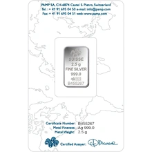 PAMP 2.5 Γραμμάρια - Μπάρες από Ασήμι