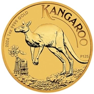2024 Χρυσό Νόμισμα Australian Kangaroo - 1 ουγγιά