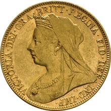 Χρυσή Αγγλική Λίρα 1897 - Βασίλισσα Βικτώρια Παλαιά Κεφαλή - M