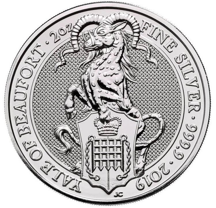 2oz Ασημένιο Νόμισμα, Yale Of Beaufort - Queens Beast 2019